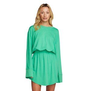 Chaser Harley Long Sleeve Mini Dress Size S Green